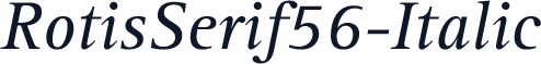 RotisSerif56-Italic