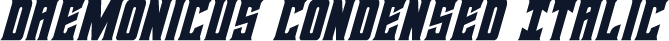 Daemonicus Condensed Italic