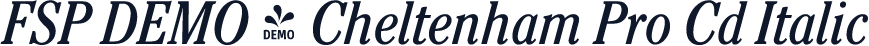 FSP DEMO - Cheltenham Pro Cd Italic