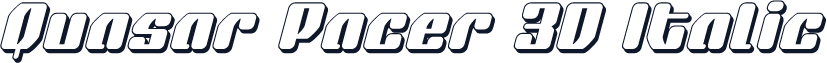 Quasar Pacer 3D Italic