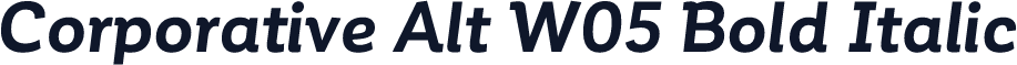 Corporative Alt W05 Bold Italic