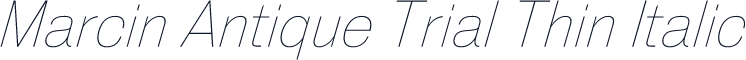 Marcin Antique Trial Thin Italic