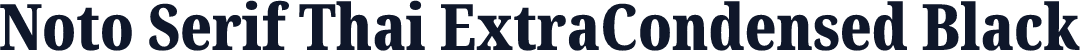 Noto Serif Thai ExtraCondensed Black