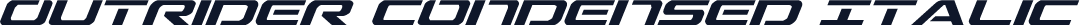 Outrider Condensed Italic