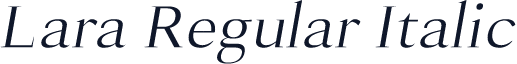 Lara Regular Italic