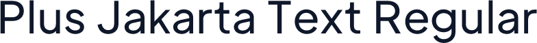 Plus Jakarta Text Regular