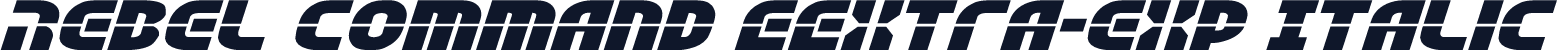 Rebel Command EExtra-exp Italic