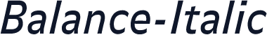 Balance-Italic