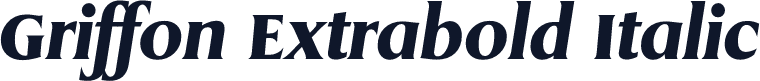 Griffon Extrabold Italic