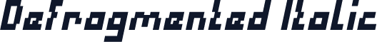Defragmented Italic