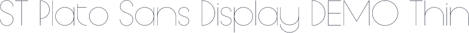 ST Plato Sans Display DEMO Thin