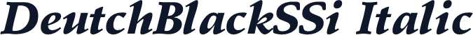 DeutchBlackSSi Italic