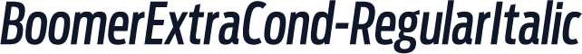 BoomerExtraCond-RegularItalic