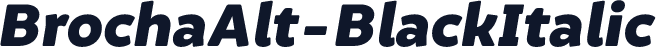 BrochaAlt-BlackItalic