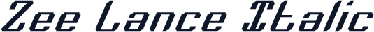Zee Lance Italic