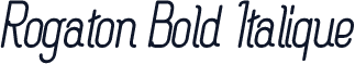 Rogaton Bold Italique