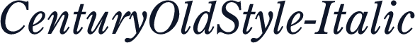 CenturyOldStyle-Italic