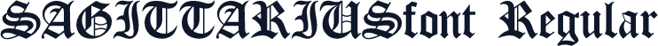 SAGITTARIUSfont Regular