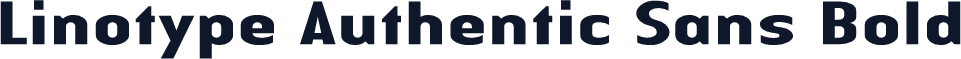 Linotype Authentic Sans Bold