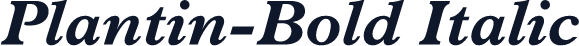 Plantin-Bold Italic