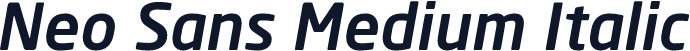 Neo Sans Medium Italic