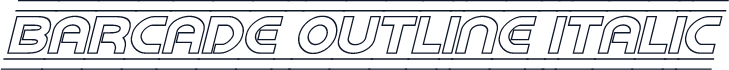 Barcade Outline Italic