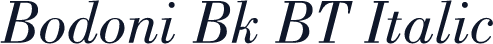 Bodoni Bk BT Italic