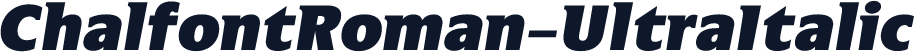 ChalfontRoman-UltraItalic