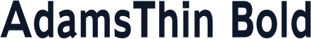 AdamsThin Bold