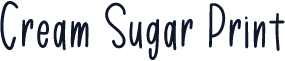 Cream Sugar Print