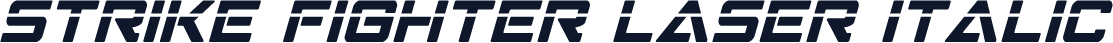 Strike Fighter Laser Italic