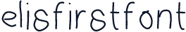 elisfirstfont