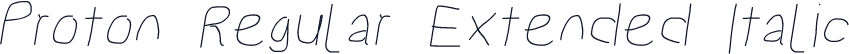 Proton Regular Extended Italic