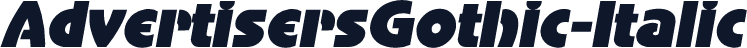 AdvertisersGothic-Italic