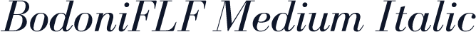 BodoniFLF Medium Italic