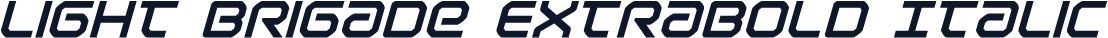 Light Brigade ExtraBold Italic