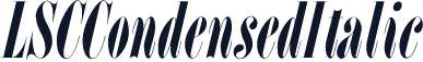 LSCCondensedItalic