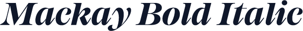 Mackay Bold Italic