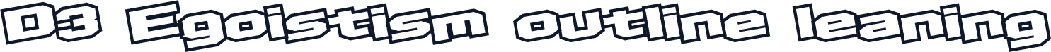 D3 Egoistism outline leaning