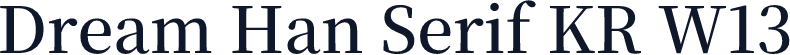 Dream Han Serif KR W13