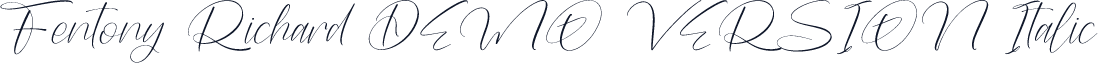 Fentony Richard DEMO VERSION Italic