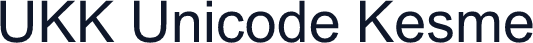 UKK Unicode Kesme
