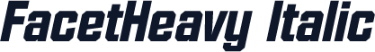 FacetHeavy Italic