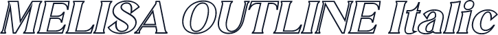 MELISA OUTLINE Italic