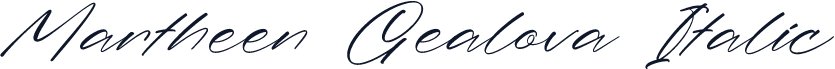Martheen Gealova Italic
