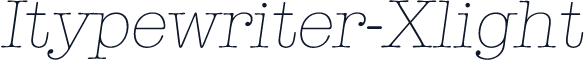 Itypewriter-Xlight
