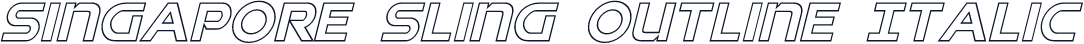 Singapore Sling Outline Italic