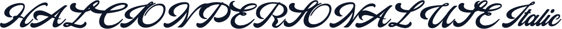 HALCION PERSONAL USE Italic
