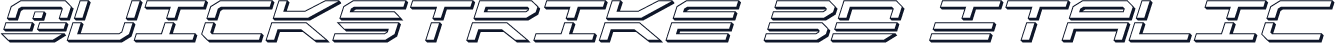 QuickStrike 3D Italic