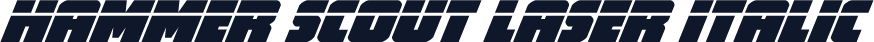 Hammer Scout Laser Italic